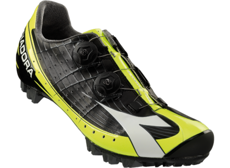 Diadora X-Vortex-Pro Mountainbikeschoenen Zwart/Fluo Geel Heren