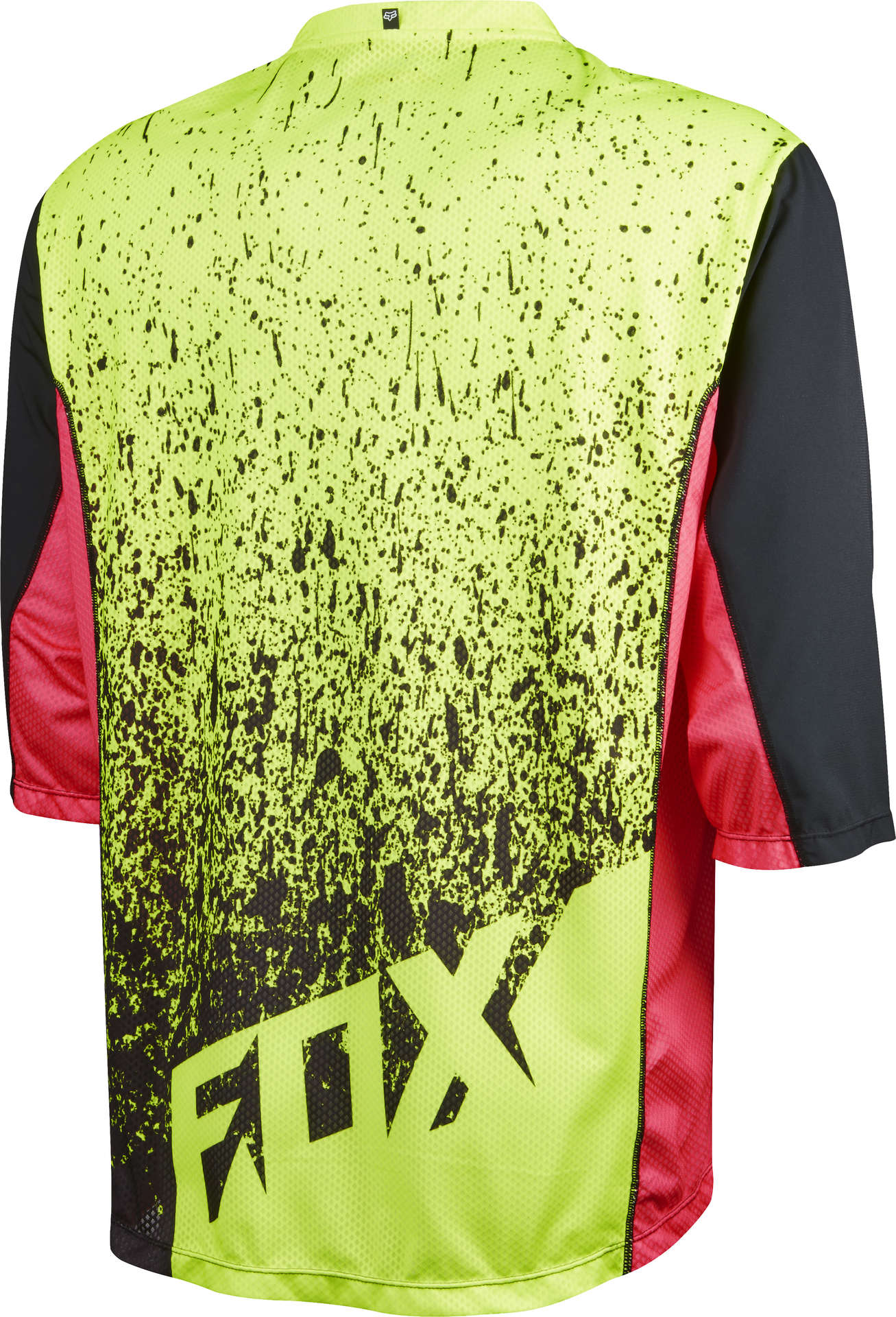 Fox Attack 3/4 Downhill Fietsshirt Zwart/Groen/Roze Heren
