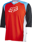 Fox Attack 3/4 Downhill Fietsshirt Rood/Zwart/Blauw Heren