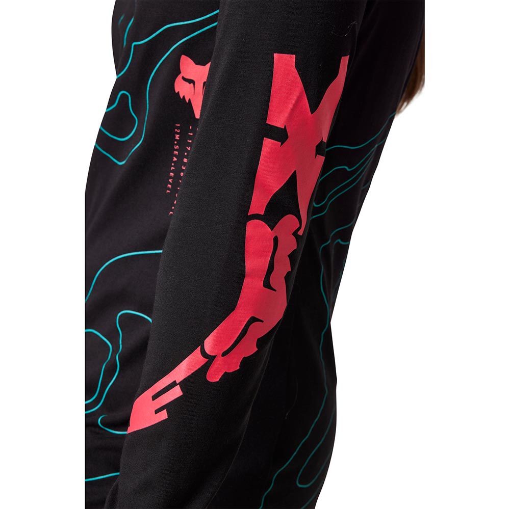 Fox Ranger MTB Fietsshirt Lange Mouwen Zwart/Roze Dames
