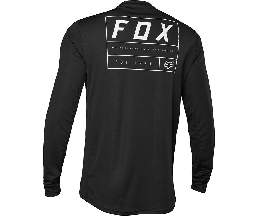 Fox Ranger Swath MTB Fietsshirt Lange Mouwen Zwart Heren