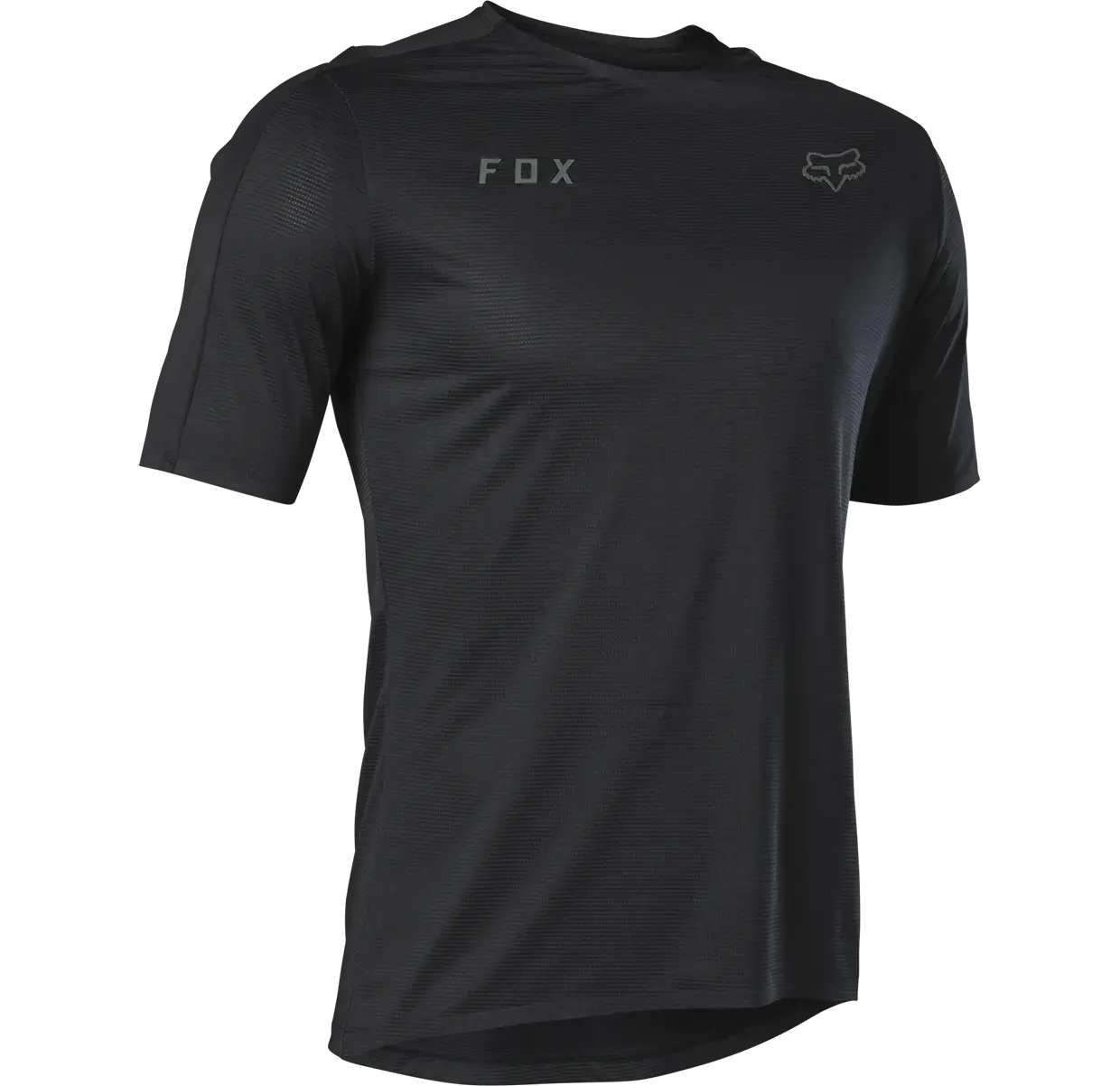 Fox Flexair Ascent MTB Fietsshirt Korte Mouwen Zwart/Zwart Heren