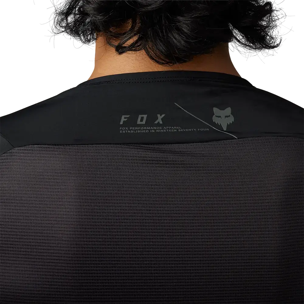 Fox Flexair Ascent MTB Fietsshirt Lange Mouwen Zwart/Grijs Heren