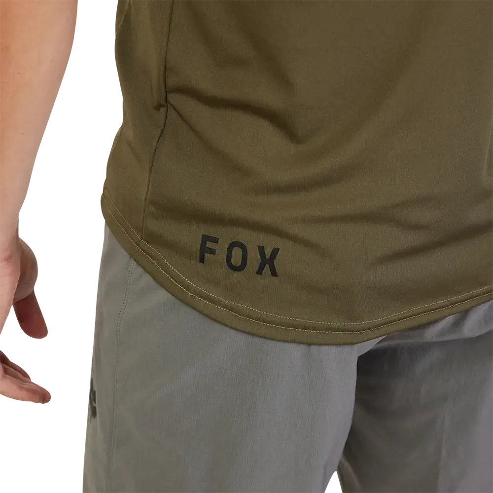 Fox Ranger Lab Head MTB Fietsshirt Korte Mouwen Olijfgroen Heren