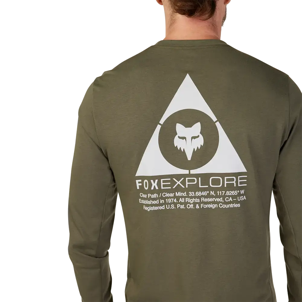Fox Ranger Drirelease MD MTB Fietsshirt Lange Mouwen Olijfgroen Heren