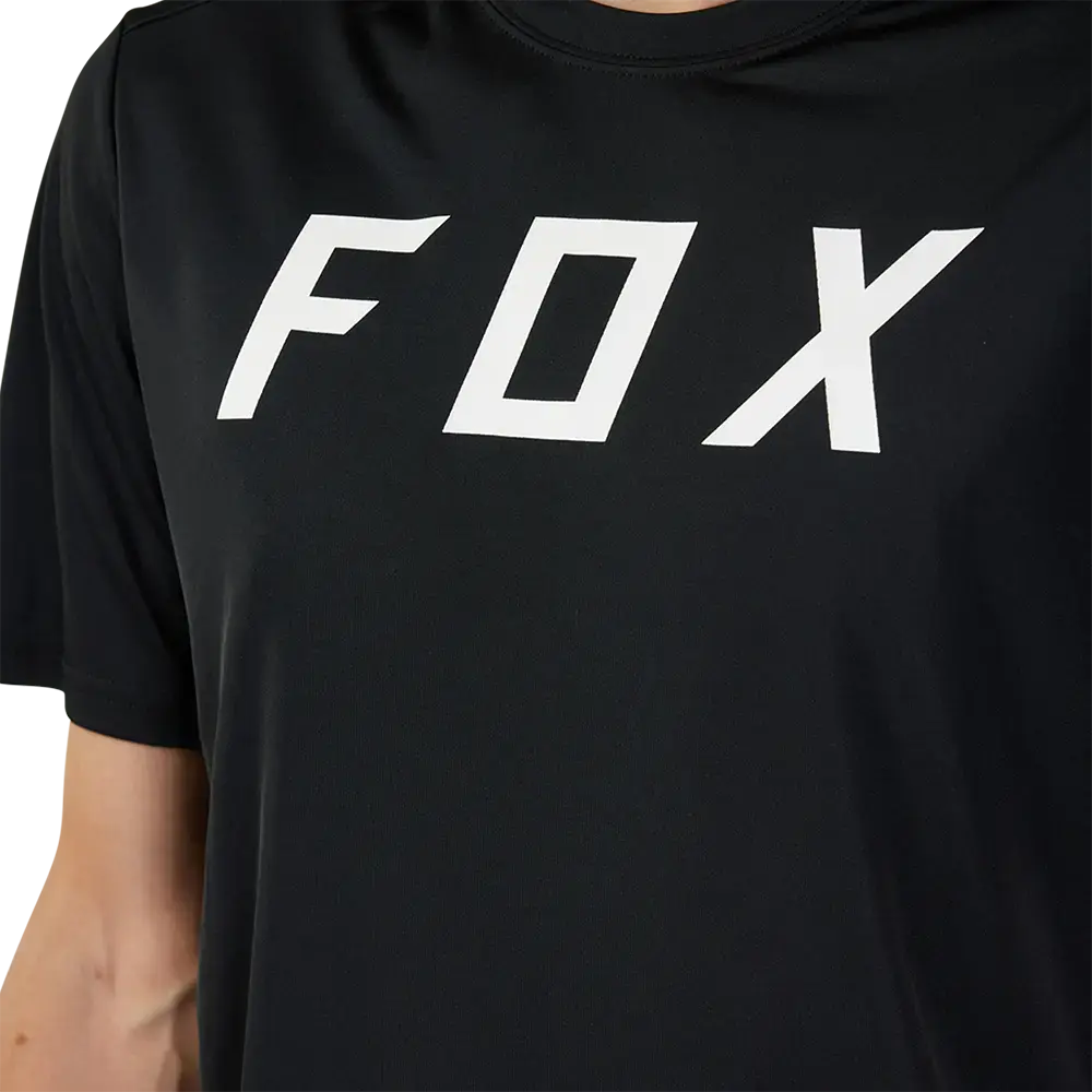 Fox Ranger Moth MTB Fietsshirt Korte Mouwen Zwart Heren
