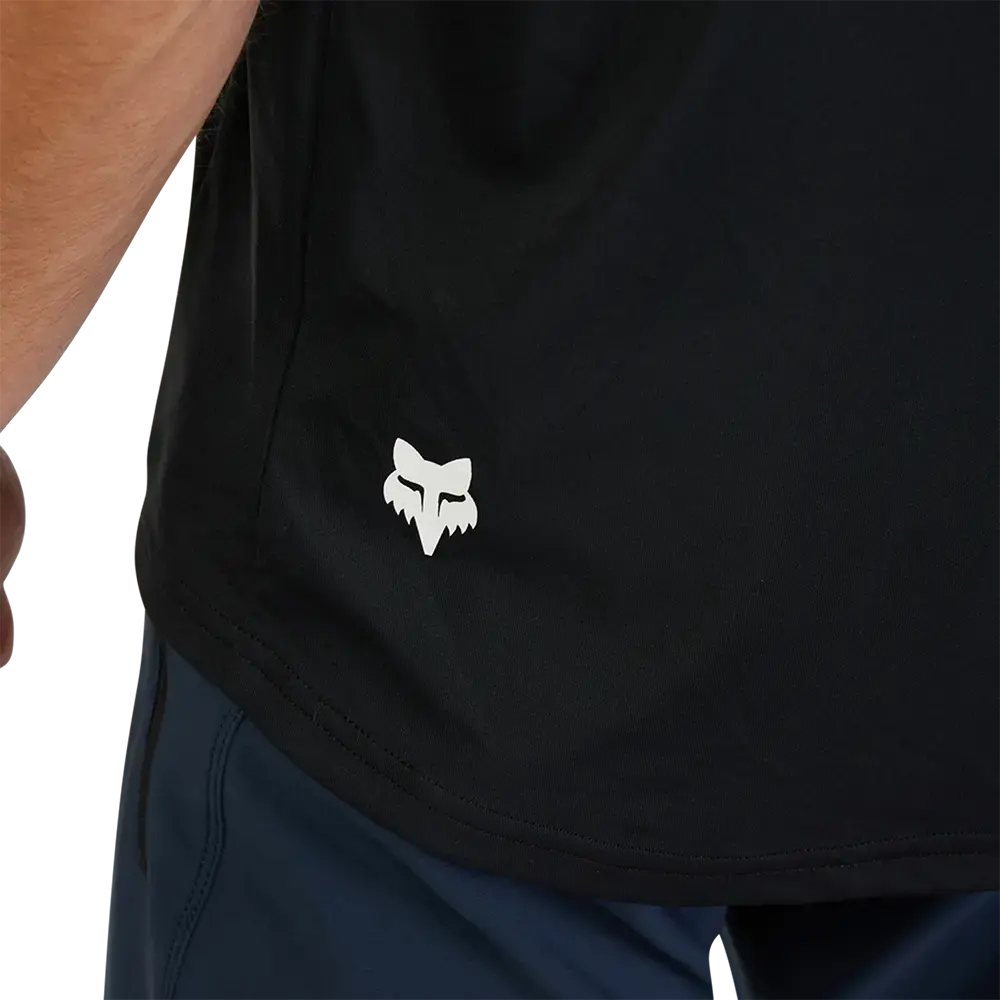 Fox Ranger Moth MTB Fietsshirt Korte Mouwen Zwart Heren