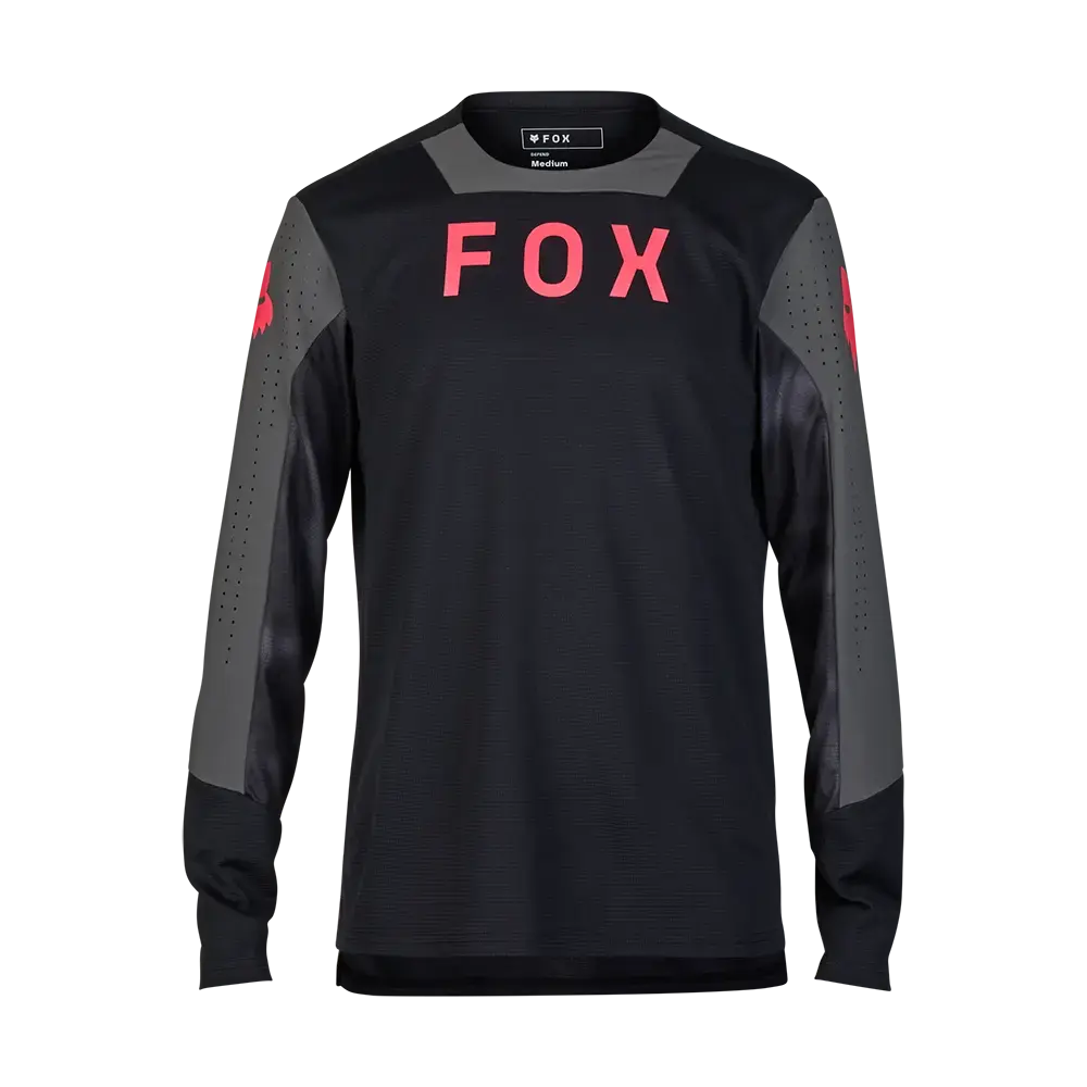 Fox Defend MTB Fietsshirt Lange Mouwen Zwart/Grijs Heren