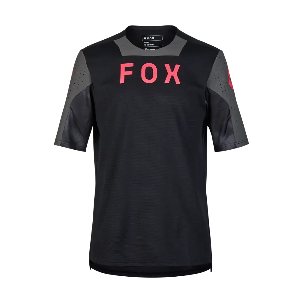 Fox Defend MTB Fietsshirt Korte Mouwen Zwart/Grijs Heren