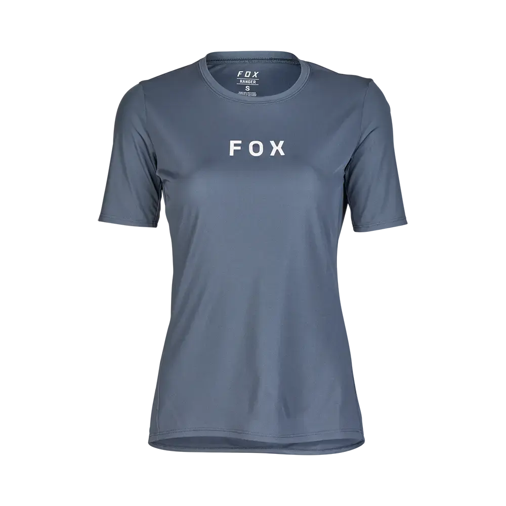 Fox Ranger MTB Fietsshirt Korte Mouwen Blauw/Grijs Dames