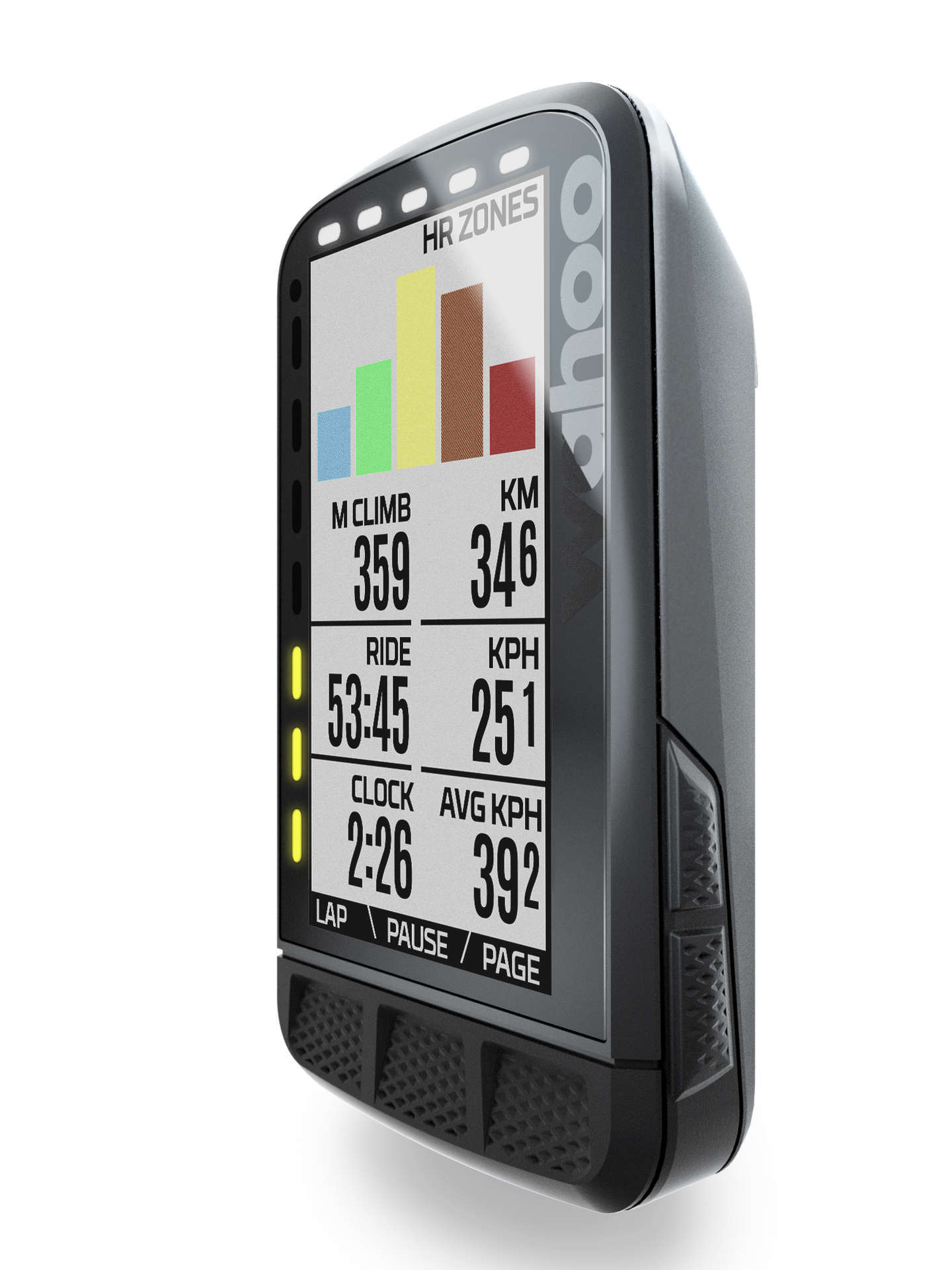 Wahoo ELEMNT ROAM Stealth GPS Fietscomputer Zwart Bundel