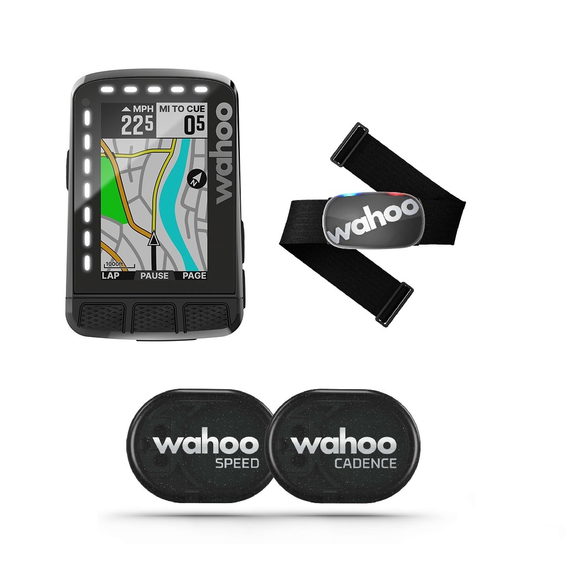 Wahoo ELEMNT ROAM v2 GPS Fietscomputer Bundel