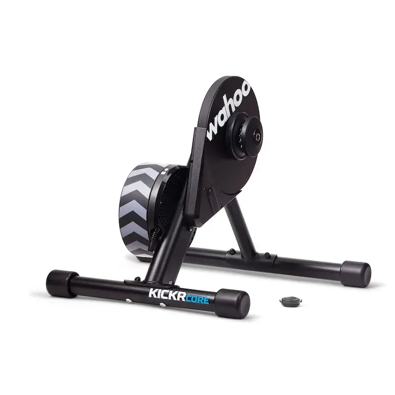 Wahoo KICKR CORE met Zwift Cog Click