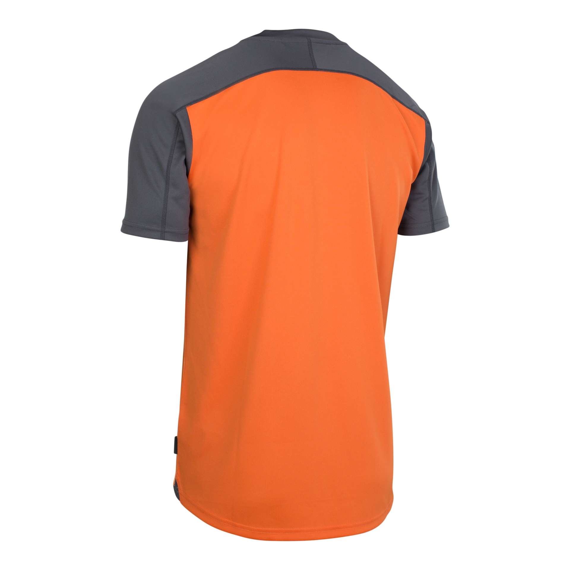ION Traze MTB Fietsshirt Korte Mouwen Oranje/Grijs Heren