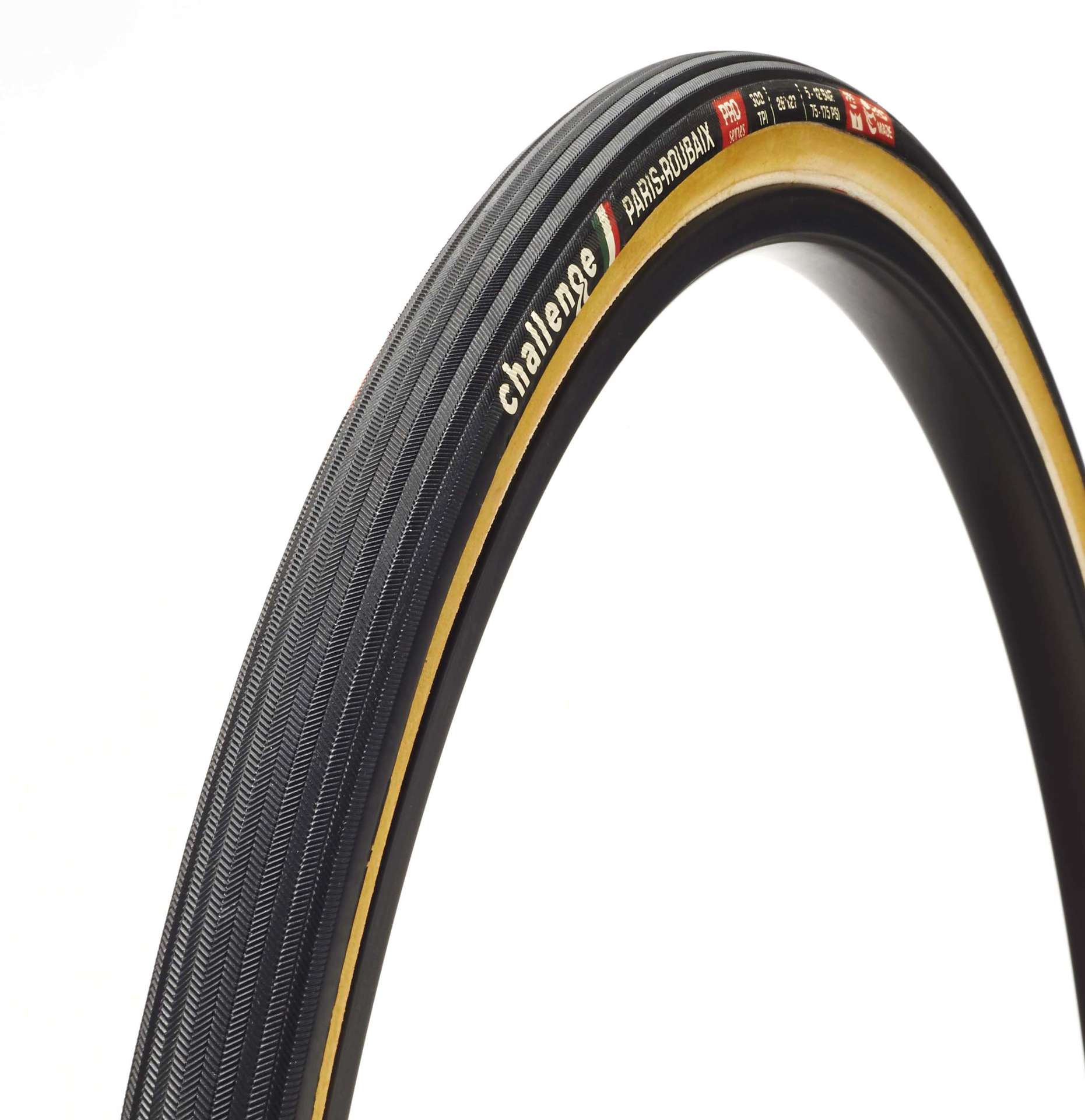 Challenge Paris-Roubaix Race Open Tubular 700x27C Zwart/Geel