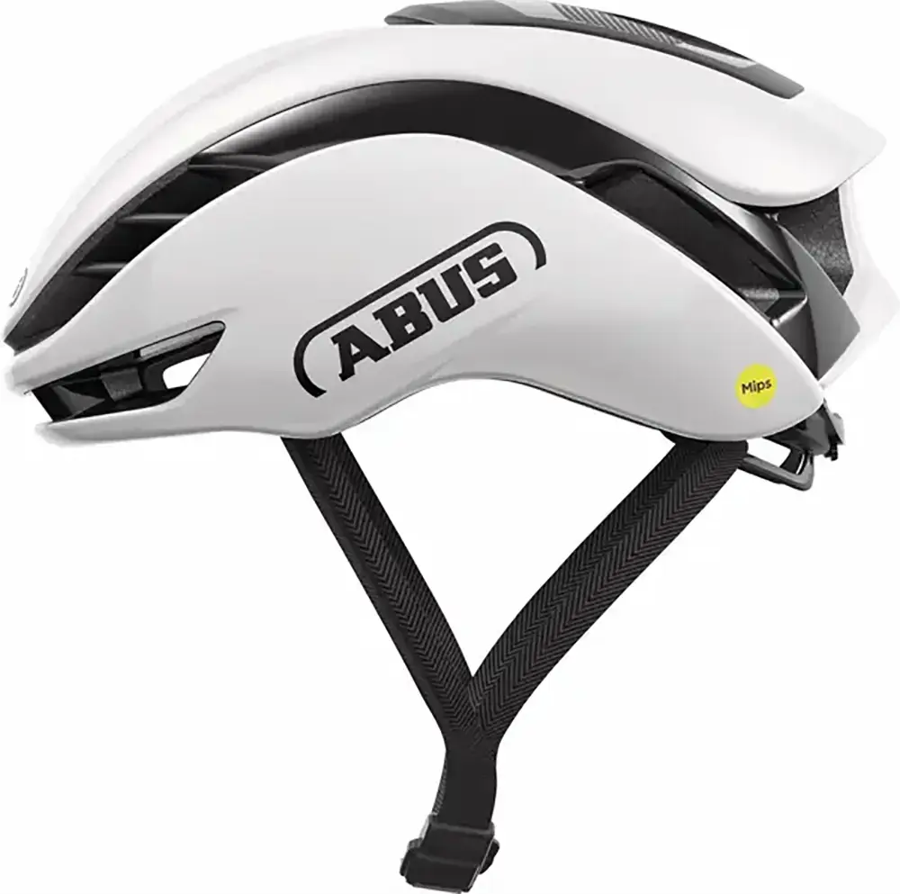 Abus Gamechanger 2.0 MIPS Race Fietshelm Shiny Wit