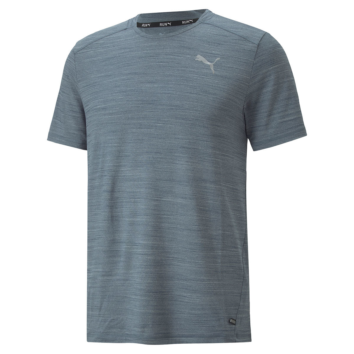 PUMA Run Cloudspun Hardloopshirt Korte Mouwen Grijs Heren