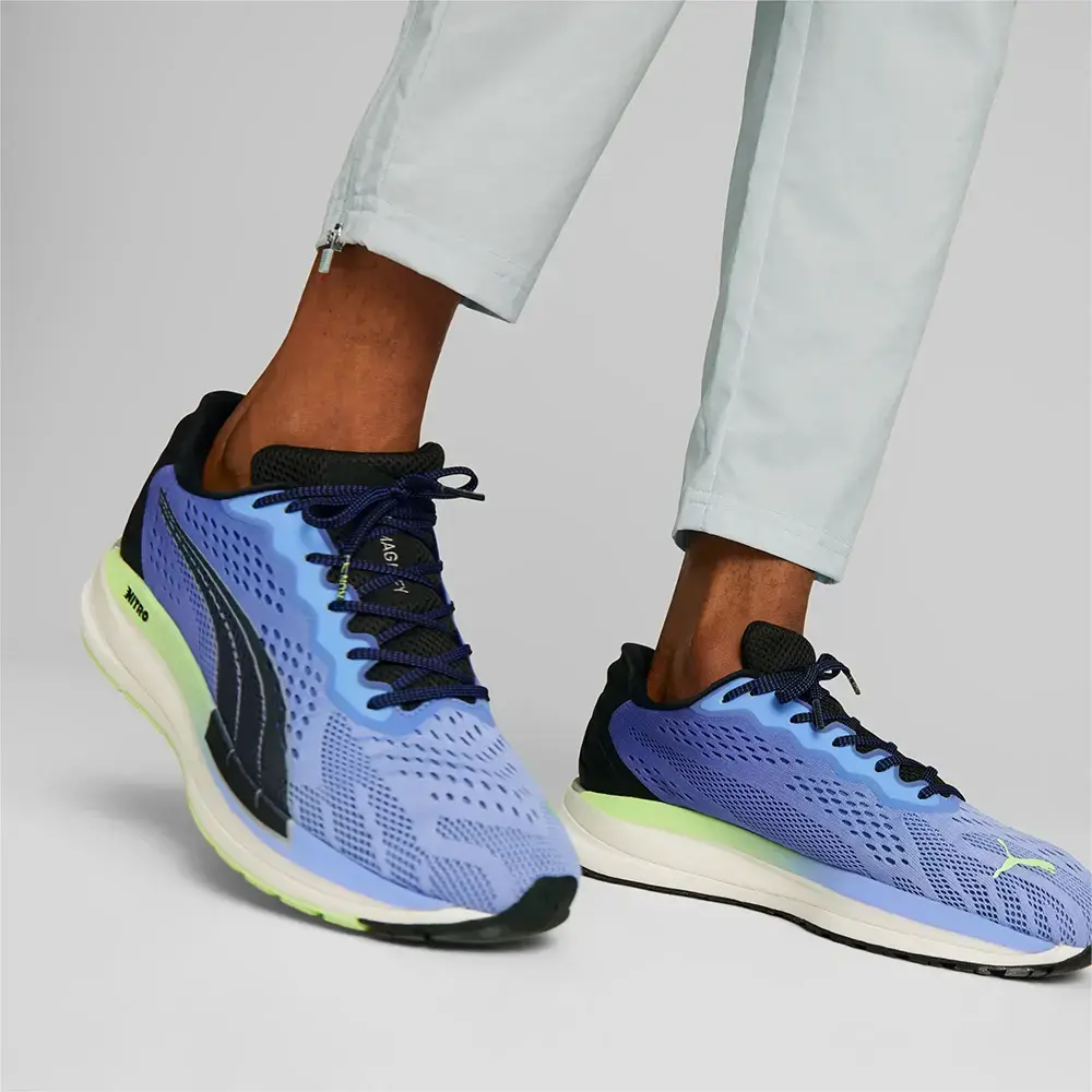 PUMA Magnify Nitro Surge Hardloopschoenen Paars/Zwart/Groen Heren