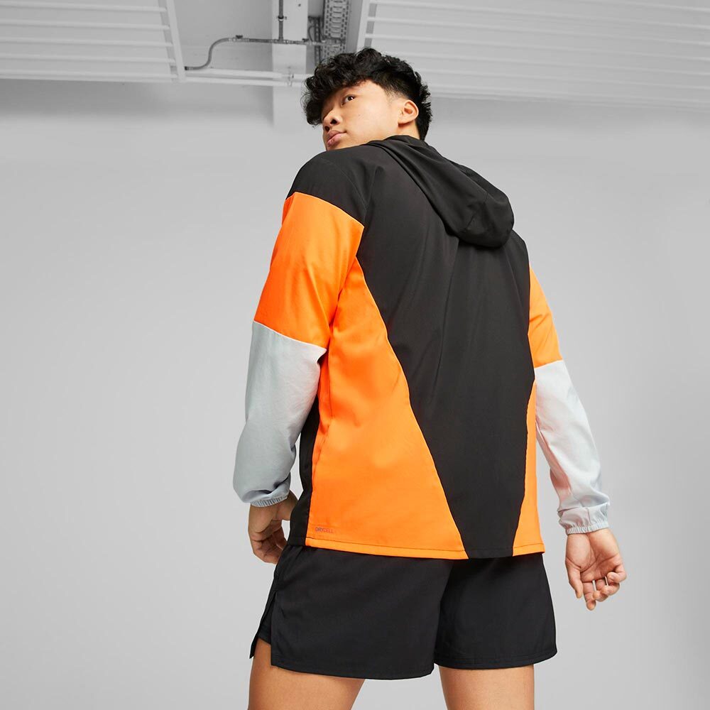 PUMA Run Lightweight Hardloopjack Zwart Oranje Heren koop je bij Futurumshop