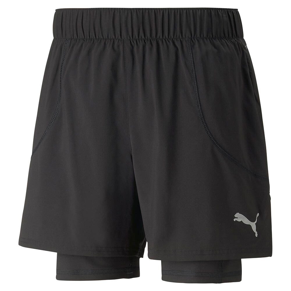 PUMA Run 2IN1 5" Hardloopbroek Kort Zwart Heren