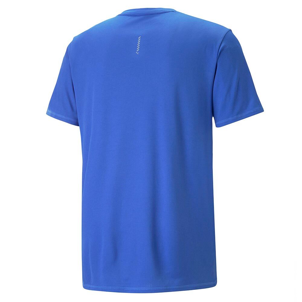 PUMA Run Favorite Logo Hardloopshirt Korte Mouwen Blauw Heren