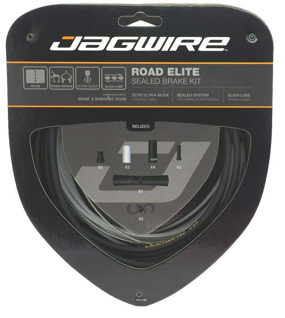 Jagwire Road Elite Sealed Remkabels Stealth Zwart
