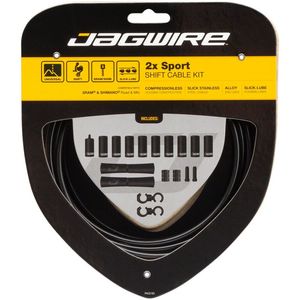 Jagwire 2X Sport Derailleurkabel Kit Zwart