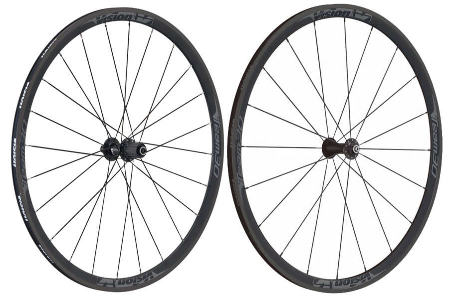 Vision Team 30 Clincher Wielset Grijs koop je bij Futurumshop.nl