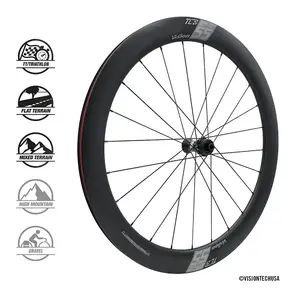 Vision SC 55 TLR Disc CL Race Wielset Zwart/Grijs