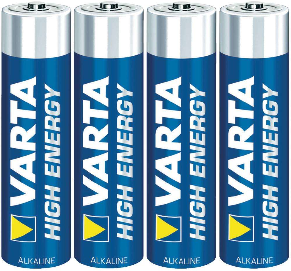 Varta Alkaline Potlood High Energy LR03 AAA-Batterijen (4 stuks)