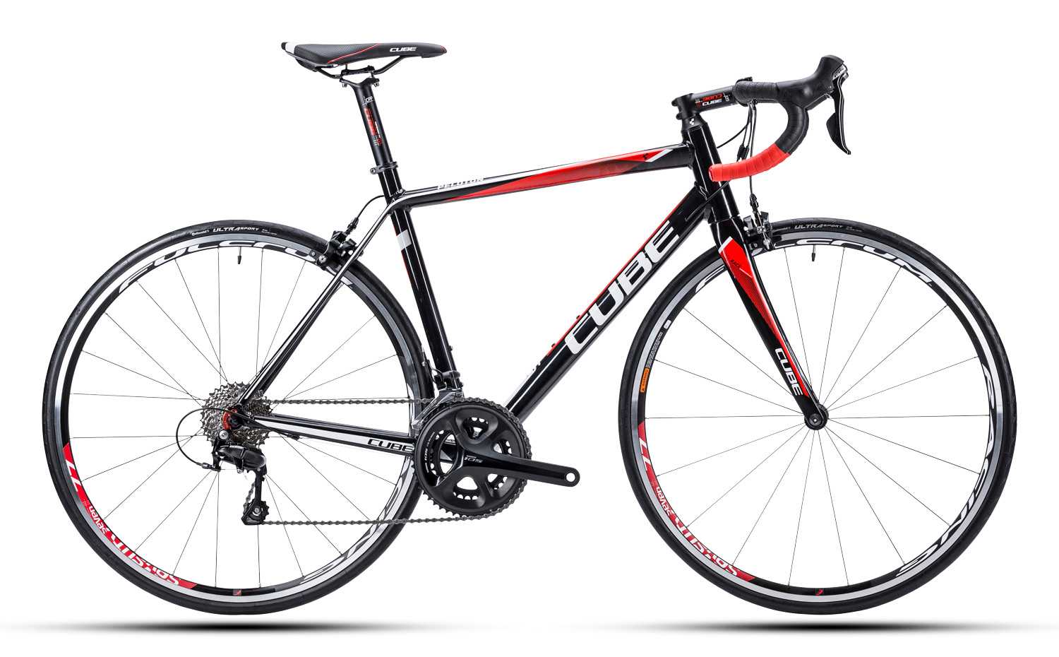 Cube Peloton Race Black´n´white´n´red Racefiets koop je bij Futurumshop.nl