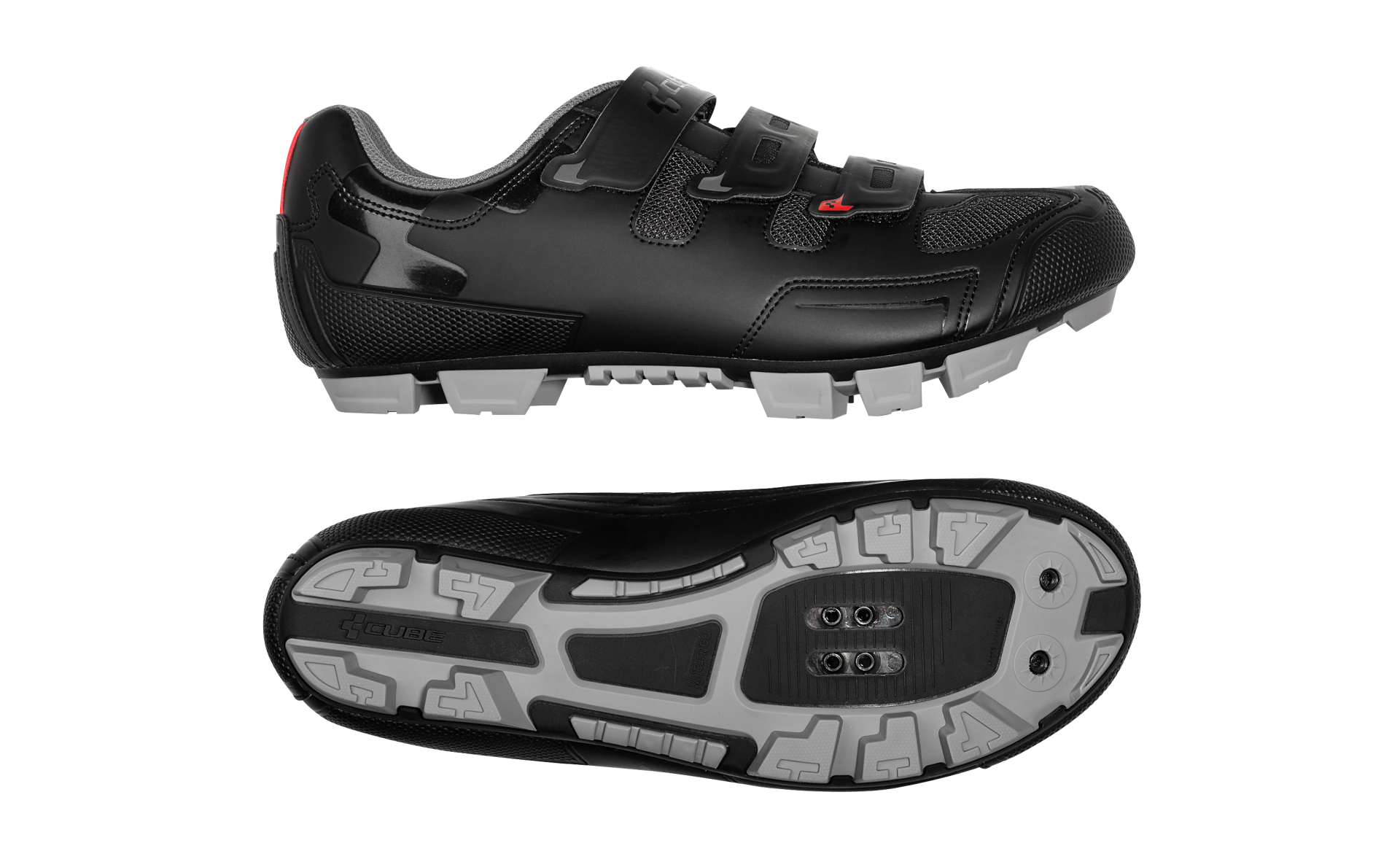 Cube MTB CMPT Mountainbikeschoenen Zwart/Rood