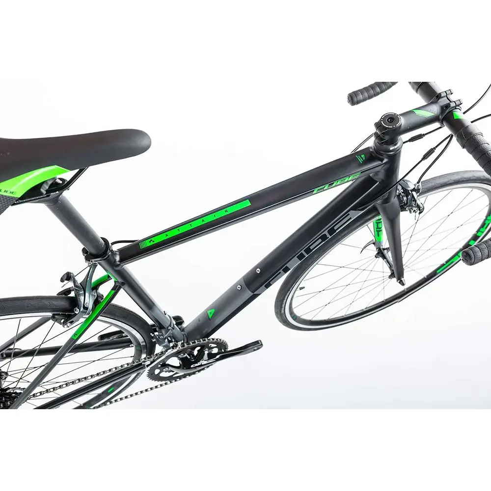 Cube Attain Black`n`Green Racefiets