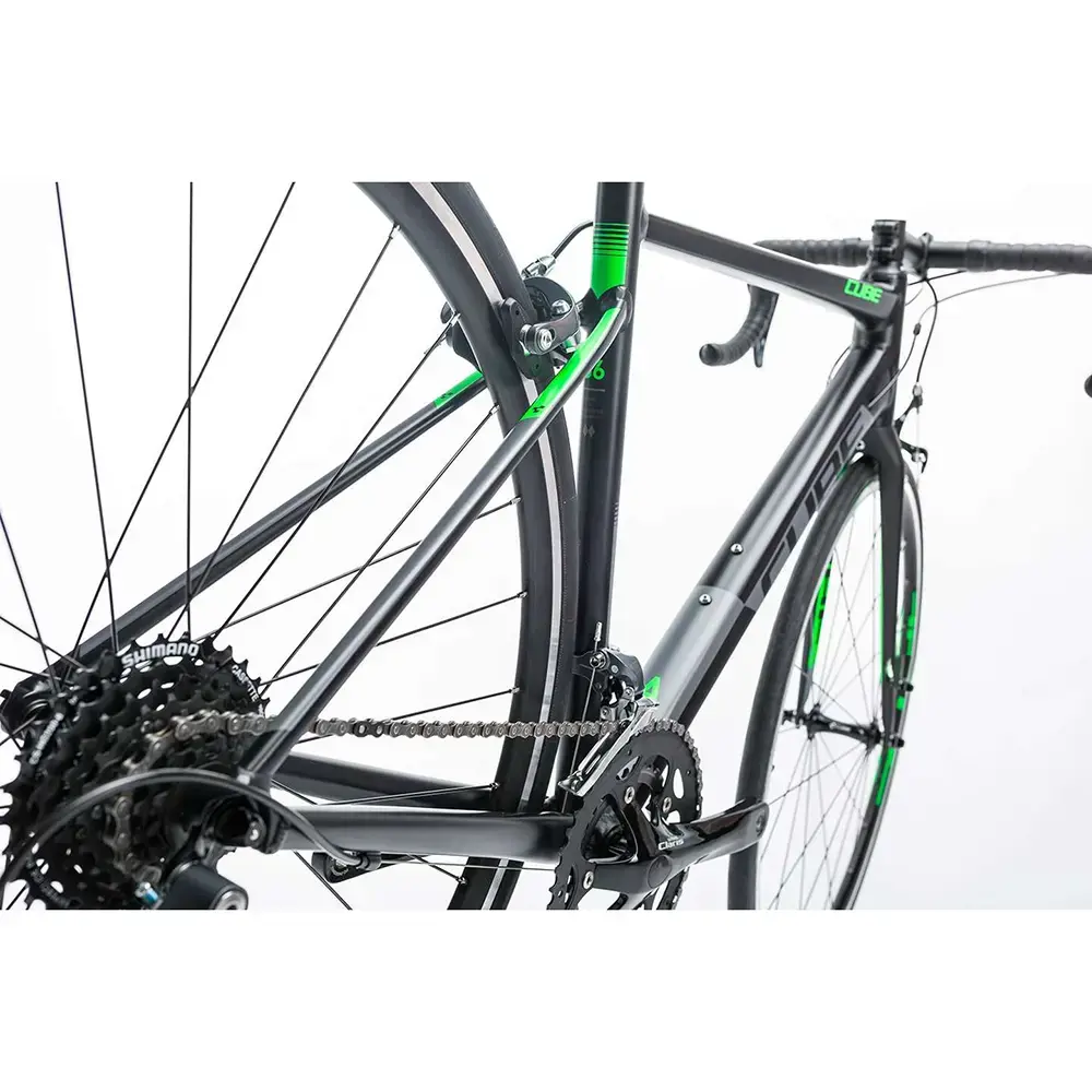 Cube Attain Black`n`Green Racefiets