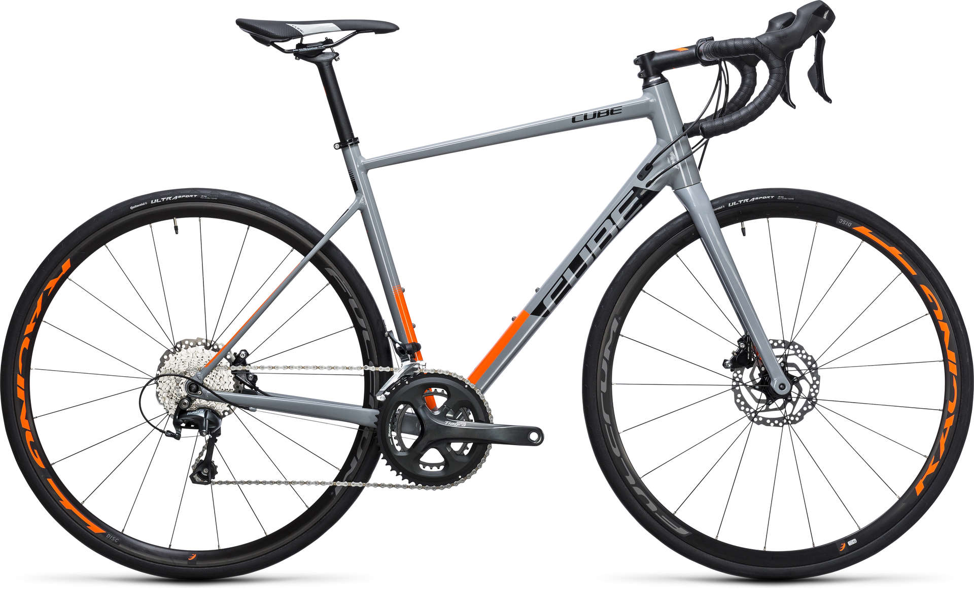 Cube Attain Race Disc Grey`n`Flashorange Racefiets koop je bij
