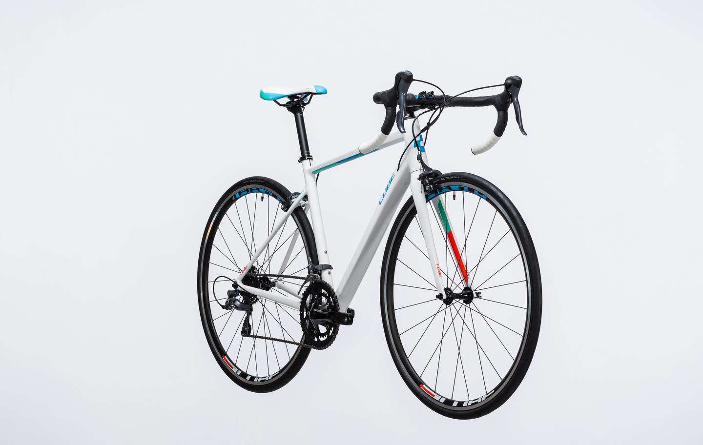 Cube Axial WLS White`n`Reefblue Dames Racefiets