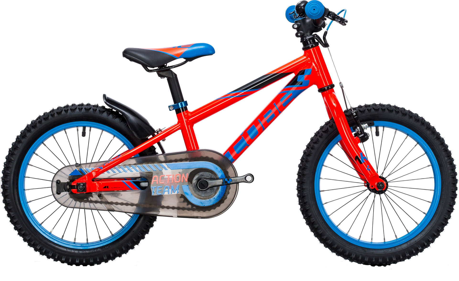 Cube Kid 160 Action Team Kinderfiets Rood/Blauw koop je bij Futurumshop.nl