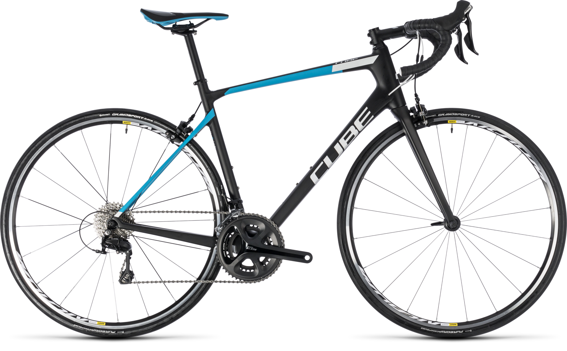Cube Attain GTC Pro Carbon/Blue Racefiets Heren