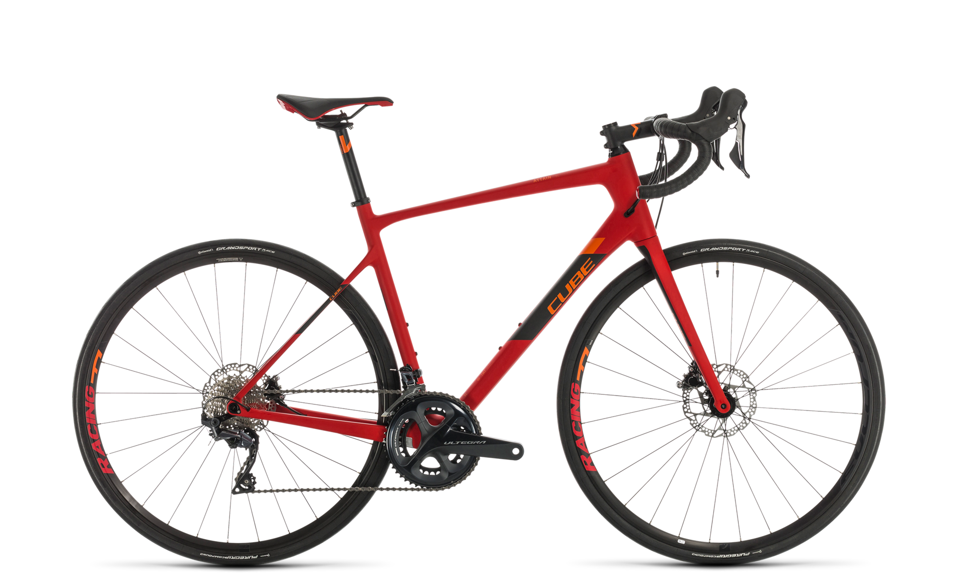 Cube Attain GTC SL Racefiets Rood/Oranje/Zwart Heren koop je bij  Futurumshop.nl