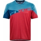 Cube Edge Round Neck MTB Fietsshirt Korte Mouwen Blauw/Roze Heren
