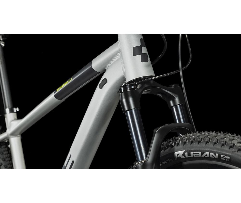 Cube Attention SLX 29 Mountainbike Zilvergrijs Groen Heren