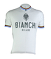 Bianchi Milano Pride Fietsshirt Korte Mouwen Wit Heren