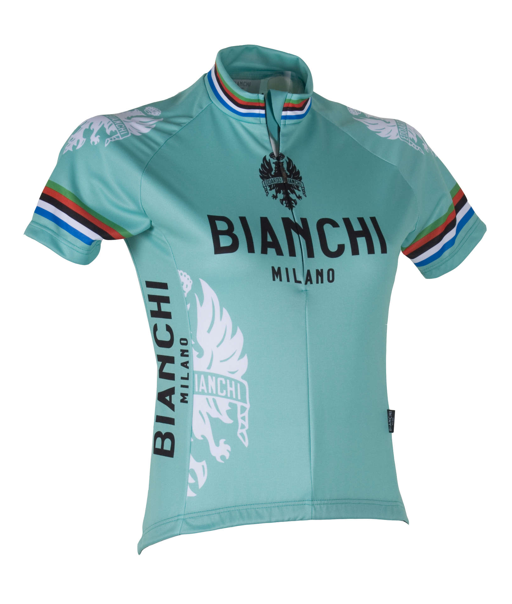 Bianchi Milano Eddi1 Fietsshirt Korte Mouwen Celeste Dames