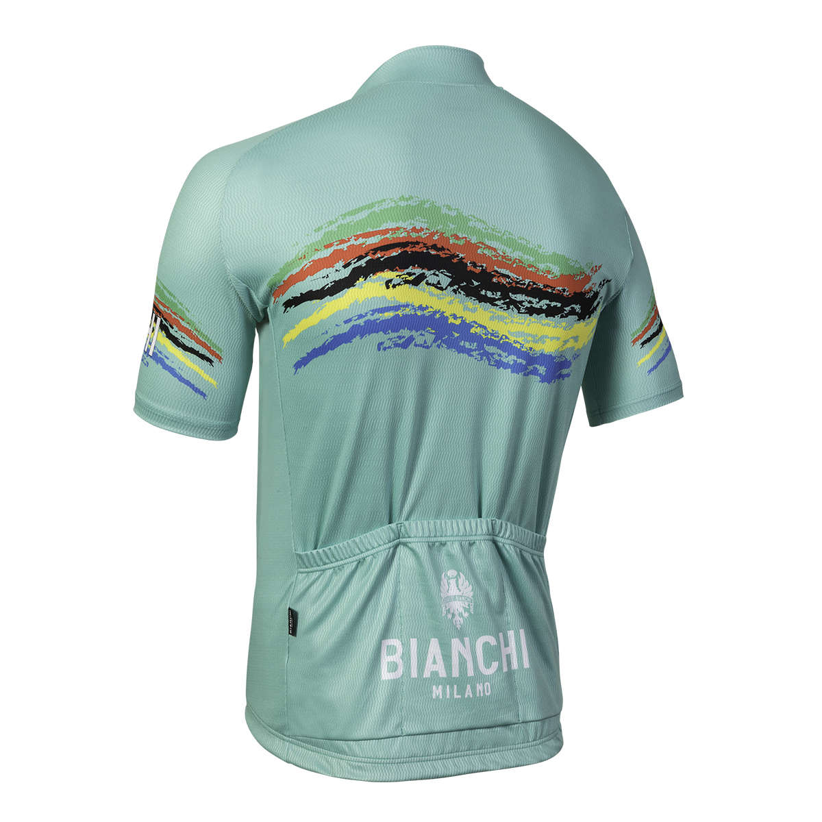 Bianchi Milano Misegna Fietsshirt Korte Mouwen Celeste Groen Heren