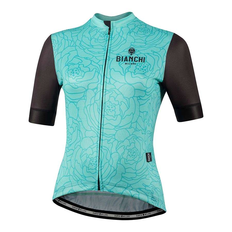 Bianchi Milano Sosio Fietsshirt Korte Mouwen Groen/Zwart Dames