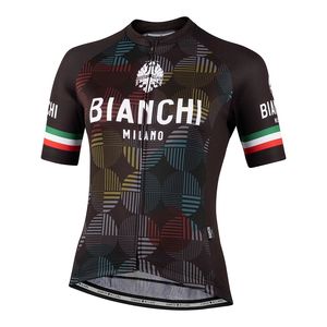 Bianchi Milano Ancipa Fietsshirt Korte Mouwen Zwart Wit Dames koop je bij Futurumshop