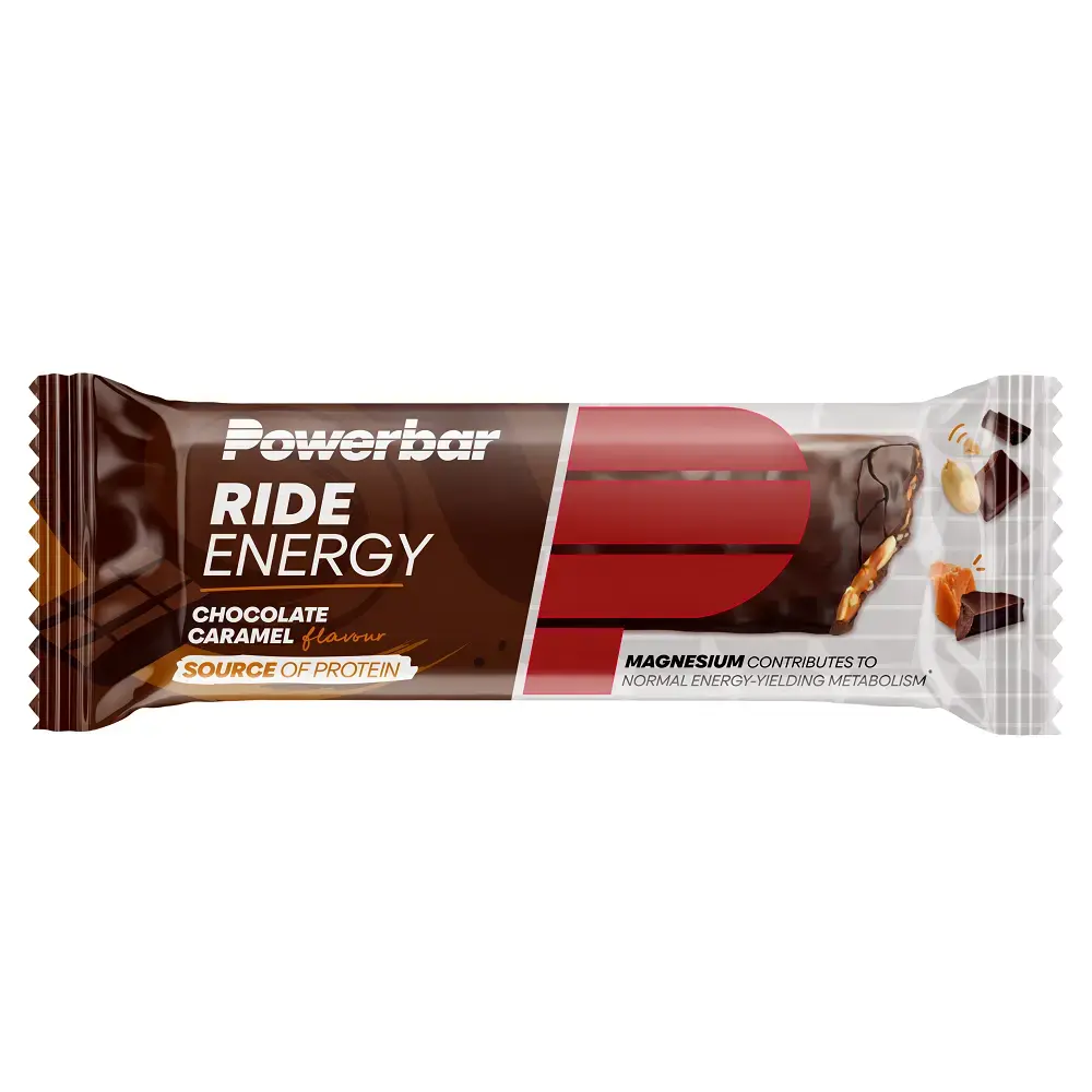 PowerBar Ride Bar Chocolade/Karamel Repen 18 stuks