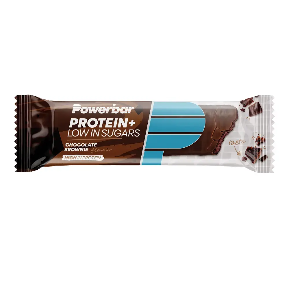 PowerBar Protein Plus Bar Low Sugar Repen Chocolade Brownie 30 stuks