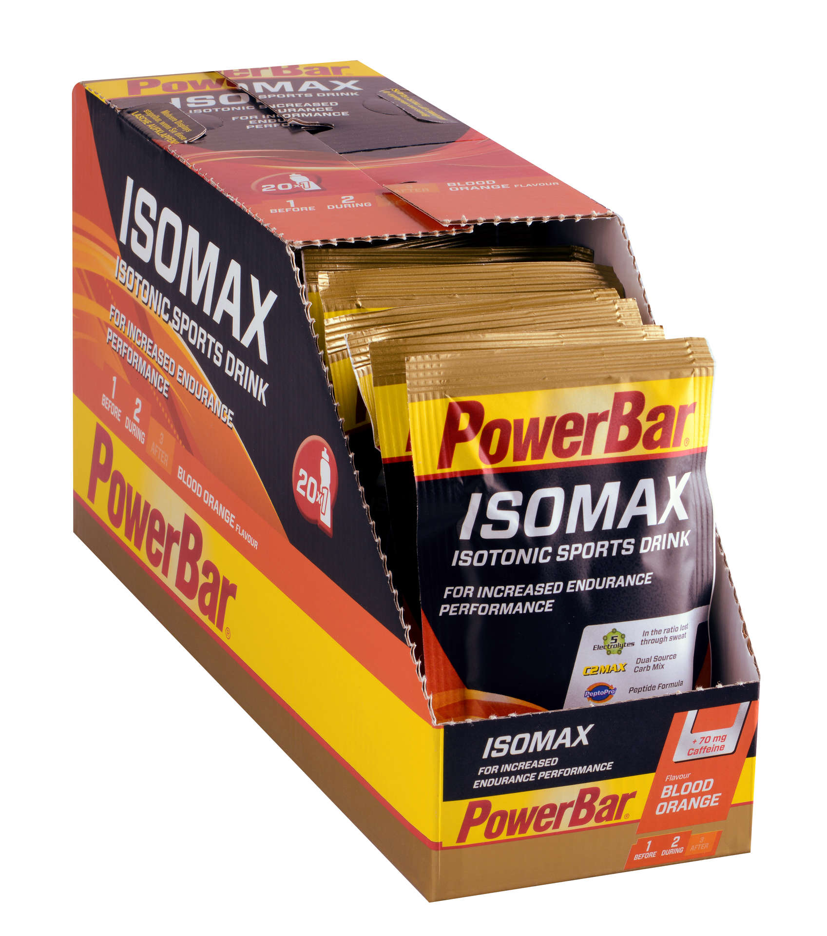 PowerBar Isomax Bloedsinaasappel Isotone Sportdrank 20 stuks x 50g