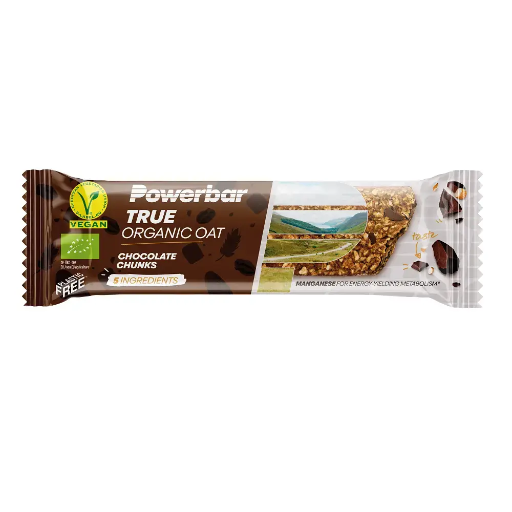 PowerBar True Organic Oat Sportrepen Chocolate Chunks 16 Stuks
